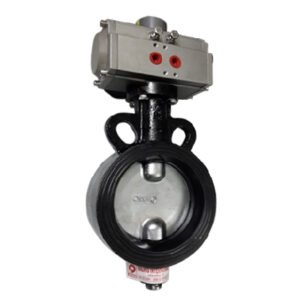 Q-79/80/PA - Qinn CAST IRON BUTTERFLY VALVE WAFER TYPE (PNUEMATIC ACTUATOR OPERATED)