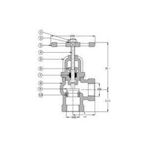 Q-117 A - Qinn BRONZE CONTROLLABLE FEED CHECK VALVE